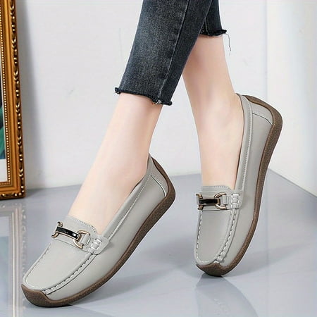 Women s Bowknot Flat Loafers Faux Leather Shoes Solid Color Slip On Comfortable All-Match Flats 
Women s Bowknot Flat Loafers Faux Leather Shoes Solid Color Slip On Comfortable All-Match Flats