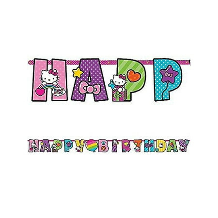 Hello Kitty Rainbow Jumbo Letter Banner Kit