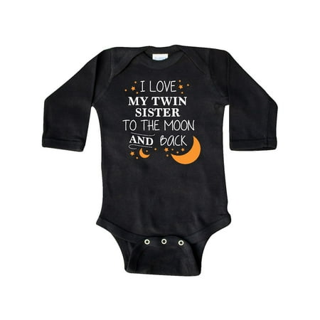Inktastic I Love My Twin Sister To The Moon and Back Gift Baby Boy or Baby Girl Long Sleeve Bodysuit
Inktastic I Love My Twin Sister To The Moon and Back Gift Baby Boy or Baby Girl Long Sleeve Bodysuit