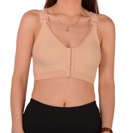 Women Front Closure Sport Bra Adjustable Strap Racerback Bralette