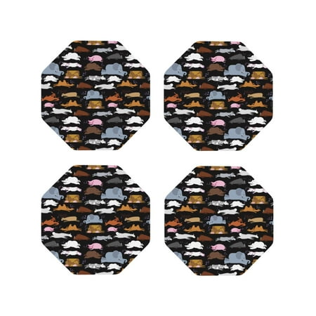 Drink Coasters Set of 4 Colorful donuts_B Leather Coasters for Coffee Table Protector Heat Resistant Cute Coasters for Home Decor Housewarming Gifts Bar Kitchen 4 Inch Octagon
Drink Coasters Set of 4 Colorful donuts_B Leather Coasters for Coffee Table Protector Heat Resistant Cute Coasters for Home Decor Housewarming Gifts Bar Kitchen 4 Inch Octagon