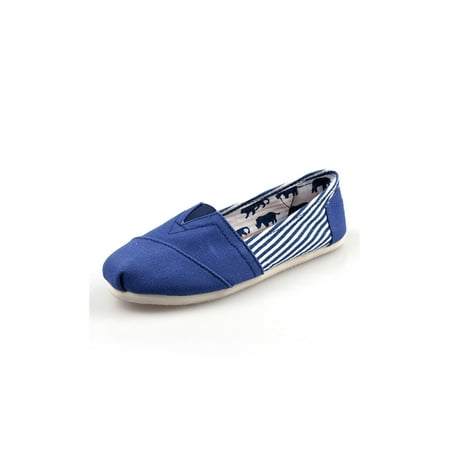 SIMANLAN Womens Slip-On Shoes Memory Foam Flats Non-Slip Loafers Driving Lightweight Canvas Shoe Walking Casual Loafer Striped Blue 6.5
SIMANLAN Womens Slip-On Shoes Memory Foam Flats Non-Slip Loafers Driving Lightweight Canvas Shoe Walking Casual Loafer Striped Blue 6.5