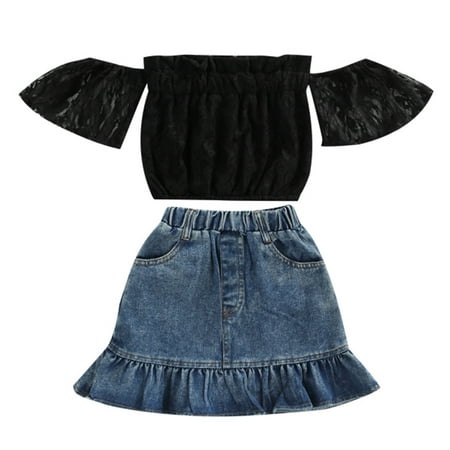 nsendm New Baby Checklist Years Girls Short Shirt Denim Shoulder Short T Skirts Outfits Sleeve Teen Athletic Wear Black 2-3 Years
nsendm New Baby Checklist Years Girls Short Shirt Denim Shoulder Short T Skirts Outfits Sleeve Teen Athletic Wear Black 2-3 Years