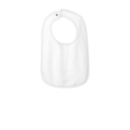 Rabbit Skins Infant Contrast Trim Terry Bib