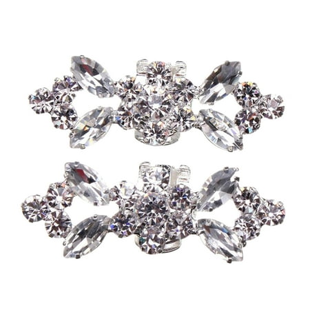 Frcolor 1 Pair Fashion Crystal Shoe Buckle Silver Alloy Shoe Clip DIY Shoe Decoration for Wedding Bride Women (Style 1)
Frcolor 1 Pair Fashion Crystal Shoe Buckle Silver Alloy Shoe Clip DIY Shoe Decoration for Wedding Bride Women (Style 1)