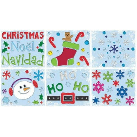 Impact Innovation Impact Innovations 12153D Christmas Gel Cling Assortment 12 x 12