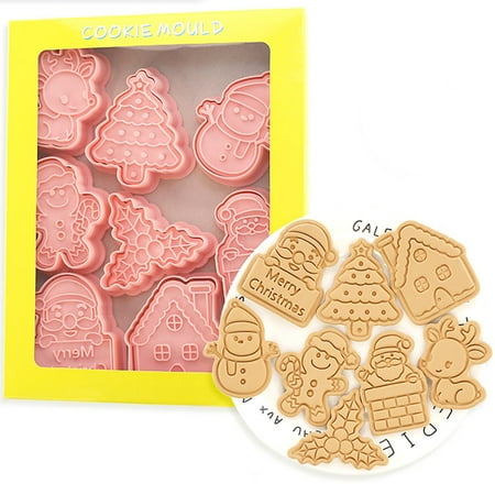 Christmas Cookie Cutters Mini Cookie Stamps Embossing Christmas Shapes 3D Plastic Cookie Cutters for Kids Snowman Santa Christmas Tree Reindeer Fondant Cookie Baking Birthday Party Supplies
Christmas Cookie Cutters Mini Cookie Stamps Embossing Christmas Shapes 3D Plastic Cookie Cutters for Kids Snowman Santa Christmas Tree Reindeer Fondant Cookie Baking Birthday Party Supplies