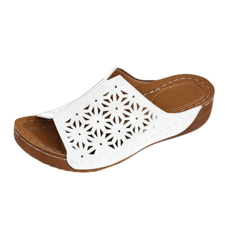 Women s Fashion Open Toe Hollow Solid Color Leather Sandals Slippers Casual Comfortable Out Beach Slippers
Women s Fashion Open Toe Hollow Solid Color Leather Sandals Slippers Casual Comfortable Out Beach Slippers
