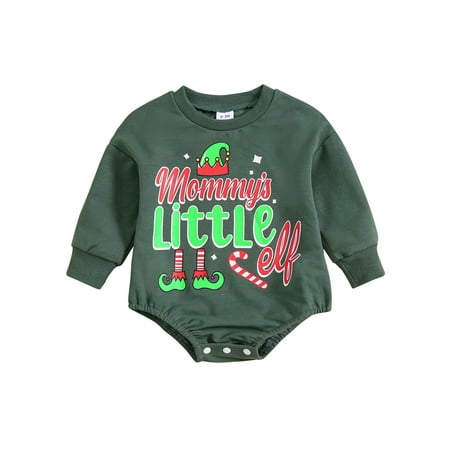 TFFR Christmas Baby Boy Girl Clothes Santa Letter Sweatshirt Romper Crewneck Oversized Long Sleeve Bodysuit Outfit
TFFR Christmas Baby Boy Girl Clothes Santa Letter Sweatshirt Romper Crewneck Oversized Long Sleeve Bodysuit Outfit