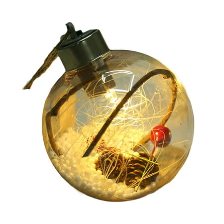 Chicmine 8cm Christmas Transparent Ball LED Luminous Warm/Colorful Lighting Battery Operated Easy to Hang Shatterproof Scene Layout Lightweight Xmas Party Decor Hanging Round Ball Pendant
Chicmine 8cm Christmas Transparent Ball LED Luminous Warm/Colorful Lighting Battery Operated Easy to Hang Shatterproof Scene Layout Lightweight Xmas Party Decor Hanging Round Ball Pendant