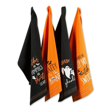 Halloween Happy Haunting Wicked Treats Spooky Sayings Printed Dishtowels Set of 4
Halloween Happy Haunting Wicked Treats Spooky Sayings Printed Dishtowels Set of 4