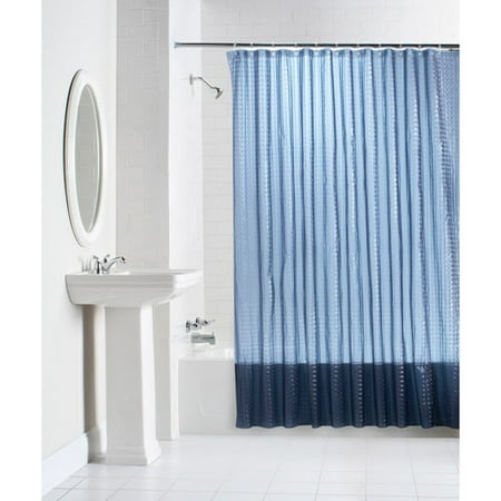 Mainstays Lenticular Solid Color PEVA Shower Curtain Collect