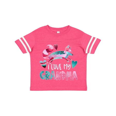 Inktastic I Love My Grandma Pink and Blue Fox with Hearts Boys or Girls Toddler T-Shirt
Inktastic I Love My Grandma Pink and Blue Fox with Hearts Boys or Girls Toddler T-Shirt