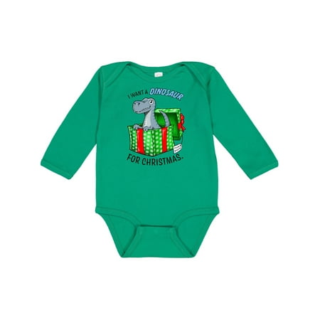 Inktastic I Want a Dinosaur for Christmas in Green and Red Gift Box Gift Baby Boy or Baby Girl Long Sleeve Bodysuit
Inktastic I Want a Dinosaur for Christmas in Green and Red Gift Box Gift Baby Boy or Baby Girl Long Sleeve Bodysuit