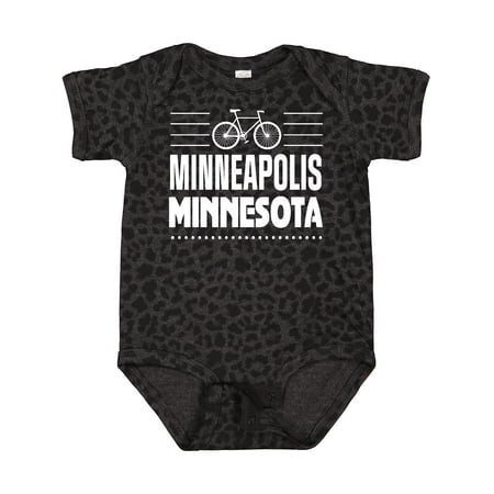 Inktastic Minneapolis Minnesota Biking Gift Baby Boy or Baby Girl Bodysuit