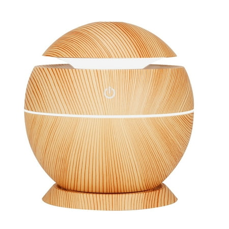 130ML Mini Air Humidifier Water Diffuser USB Humidificador (Light Wood Grain)
