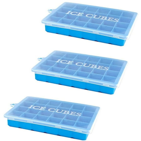 Ice Tray with Lid 3 Ice Trays Flexible Easy to Release 15 Cavity Ice Tray Mold Stackable Dishwasher Safe
Ice Tray with Lid 3 Ice Trays Flexible Easy to Release 15 Cavity Ice Tray Mold Stackable Dishwasher Safe