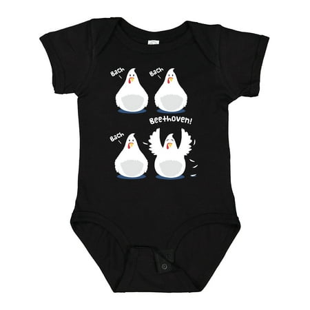 Inktastic Bach Beethoven Funny Chicks Gift Baby Boy or Baby Girl Bodysuit