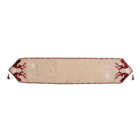 BELUPAI Christmas Supplies Embroidery Birthday Elk Linen Tablecloth Christmas Table Runner
BELUPAI Christmas Supplies Embroidery Birthday Elk Linen Tablecloth Christmas Table Runner