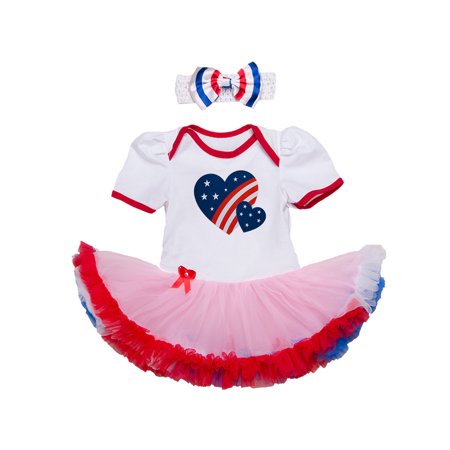 StylesILove Infant Toddler Baby Girl 4th of July American Flag Holiday Short Sleeve Romper Tutu Dress and Headband 2 pcs Set Outfit
StylesILove Infant Toddler Baby Girl 4th of July American Flag Holiday Short Sleeve Romper Tutu Dress and Headband 2 pcs Set Outfit