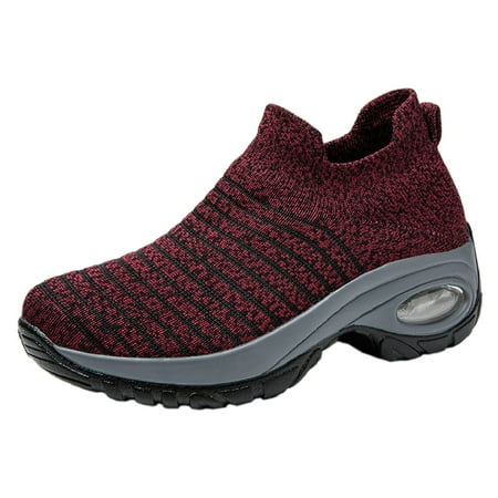ZIZOCWA Ladies Mesh Breathable Wedges Sneaker Walking Round Toe Casual Shoes for Women Slip On Stretch Cloth Lightweight Shoes Non-Slip Red Size42
ZIZOCWA Ladies Mesh Breathable Wedges Sneaker Walking Round Toe Casual Shoes for Women Slip On Stretch Cloth Lightweight Shoes Non-Slip Red Size42