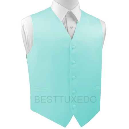 Italian Design, Men's Formal Tuxedo Vest for Prom, Wedding, Cruise , in Aqua