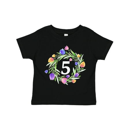 Inktastic 5th Birthday Tulip Flower Wreath Gift Toddler Boy or Toddler Girl T-Shirt
Inktastic 5th Birthday Tulip Flower Wreath Gift Toddler Boy or Toddler Girl T-Shirt
