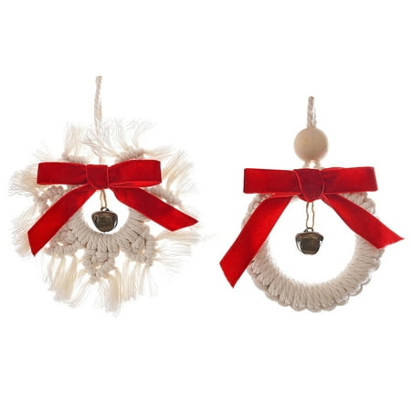 2Pcs Nordic Style Bell Pendants Hand Woven Jingle Bell Pendants Car Hanging Pendants
2Pcs Nordic Style Bell Pendants Hand Woven Jingle Bell Pendants Car Hanging Pendants