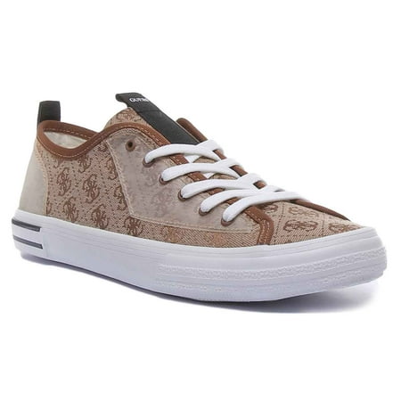 Guess Nettuno Men s Lace Up Cupsole Sneakers In Beige Size 8.5