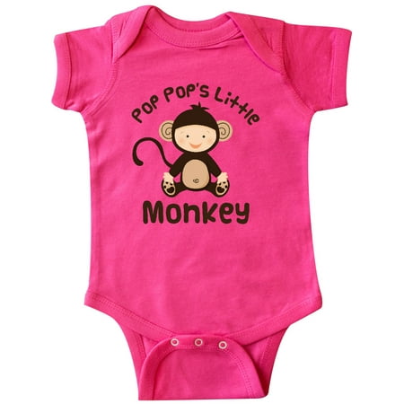 Inktastic Pop Pop s Little Monkey Gift Baby Boy or Baby Girl Bodysuit
