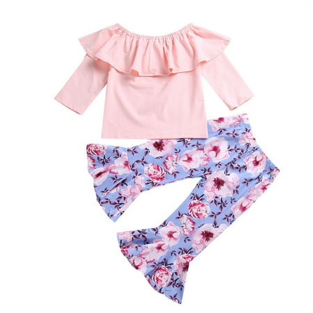 KmaiSchai Girl Clothes Girls Outfits Ruffle Solid Round Neck Long Sleeve Tops Floral Flared Pants 2Pcs Clothes Set Ruffle Pants For Babies Girl Outfit 3-6 Months Cute Outfits For Yo
KmaiSchai Girl Clothes Girls Outfits Ruffle Solid Round Neck Long Sleeve Tops Floral Flared Pants 2Pcs Clothes Set Ruffle Pants For Babies Girl Outfit 3-6 Months Cute Outfits For Yo