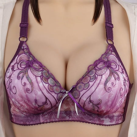 TOWED22 Plus Size Bras For Women Women s Full Coverage Bralette Plus Size Unlined Wireless Floral Lace Bra Purple
TOWED22 Plus Size Bras For Women Women s Full Coverage Bralette Plus Size Unlined Wireless Floral Lace Bra Purple