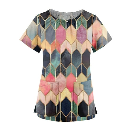 Yubatuo Women Plus Size Scrubs Top with Pockets V-Neck Short Sleeve Dandelion Print Work Blouse for Women Multicolor XL
Yubatuo Women Plus Size Scrubs Top with Pockets V-Neck Short Sleeve Dandelion Print Work Blouse for Women Multicolor XL