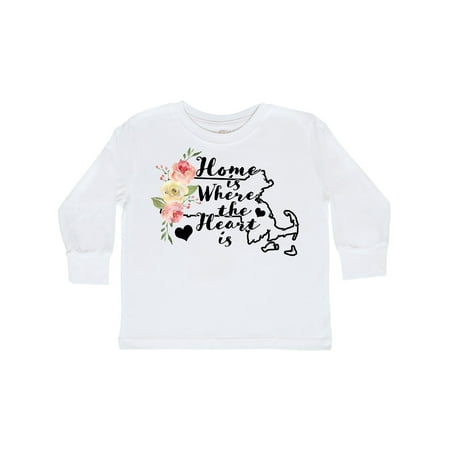 Inktastic Massachusetts Home is Where The Heart is with Watercolor Floral Gift Toddler Toddler Girl Long Sleeve T-Shirt
Inktastic Massachusetts Home is Where The Heart is with Watercolor Floral Gift Toddler Toddler Girl Long Sleeve T-Shirt