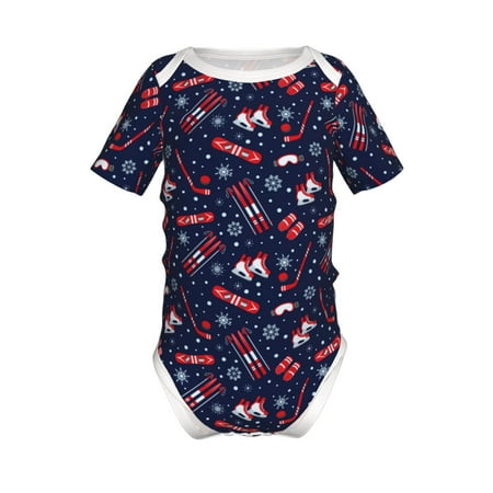 Yiaed Winter Skiing Snowflakes Print Infant Climbing Short Sleeve Onesie One-Piece Baby Bodysuit Clothes 0-12 Months -2 Years
Yiaed Winter Skiing Snowflakes Print Infant Climbing Short Sleeve Onesie One-Piece Baby Bodysuit Clothes 0-12 Months -2 Years