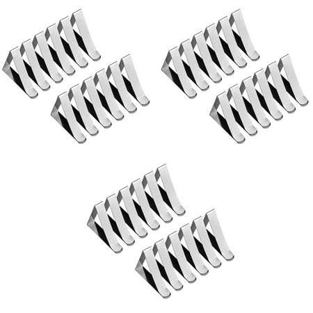 36 Pcs Stainless Steel Tablecloth Clip Non-Slip Adjustable Table Cover Clamps Clip Table Cloth Holders for Party Picnic
36 Pcs Stainless Steel Tablecloth Clip Non-Slip Adjustable Table Cover Clamps Clip Table Cloth Holders for Party Picnic
