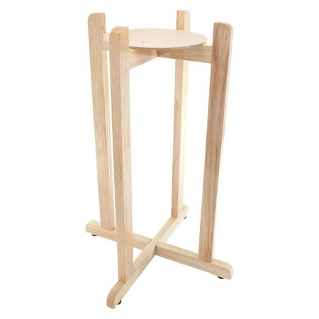 HElectQRIN Floor Wood Stand Natural Varnish 27