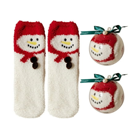 SUWHWEA Christmas Socks And Christmas Balls Christmas Ball Coral Fleece Socks Gift Box Christmas Gift Thickened Cartoon Sleep Socks On Clearance
SUWHWEA Christmas Socks And Christmas Balls Christmas Ball Coral Fleece Socks Gift Box Christmas Gift Thickened Cartoon Sleep Socks On Clearance