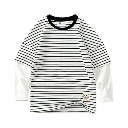 MIASHUI Toddler Long Sleeve Shirts Boys Girls Striped Pullover Tops Kids Crewneck Activewear White 4-5 Years
MIASHUI Toddler Long Sleeve Shirts Boys Girls Striped Pullover Tops Kids Crewneck Activewear White 4-5 Years