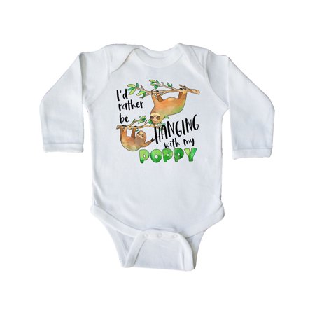 Inktastic Id Rather Be Hanging with my Poppy- Cute Sloths Gift Baby Boy or Baby Girl Long Sleeve Bodysuit
Inktastic Id Rather Be Hanging with my Poppy- Cute Sloths Gift Baby Boy or Baby Girl Long Sleeve Bodysuit