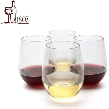 Unbreakable Stemless Wine Glasses - Shatterproof Reusable Dishwasher Safe Drink Glassware (Set of 4)
Unbreakable Stemless Wine Glasses - Shatterproof Reusable Dishwasher Safe Drink Glassware (Set of 4)
