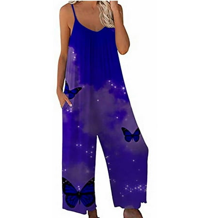 Inleife Jumpsuits Women Clearance Fashion Printing Jumpsuit Pajamas Casual Womens Sling Wide Leg Long Pants Rompers
Inleife Jumpsuits Women Clearance Fashion Printing Jumpsuit Pajamas Casual Womens Sling Wide Leg Long Pants Rompers