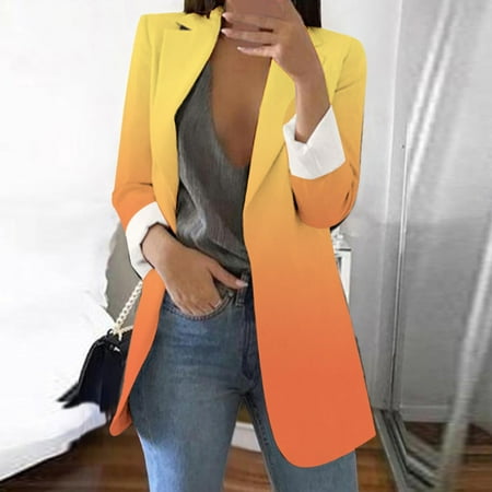 Follure Women s Printed Cardigan Formal Suit Long Sleeve Lapels Business Office Jacket Coat Blouse
Follure Women s Printed Cardigan Formal Suit Long Sleeve Lapels Business Office Jacket Coat Blouse