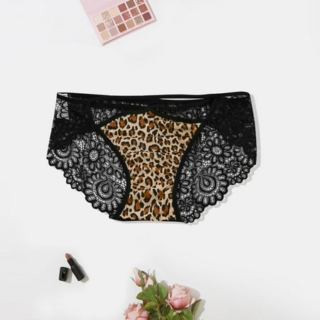 Zpanxa Womens Underwear Leopard Print Women Translucent Underwear Sheer Lace Tank Lace Sexy Underpant Brown L
Zpanxa Womens Underwear Leopard Print Women Translucent Underwear Sheer Lace Tank Lace Sexy Underpant Brown L