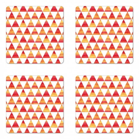 Abstract Coaster Set of 4 Triangle Geometric Forms in Watercolors Style Paintbrush Effects Art Picture Square Hardboard Gloss Coasters Standard Size Orange Scarlet by Ambesonne
Abstract Coaster Set of 4 Triangle Geometric Forms in Watercolors Style Paintbrush Effects Art Picture Square Hardboard Gloss Coasters Standard Size Orange Scarlet by Ambesonne