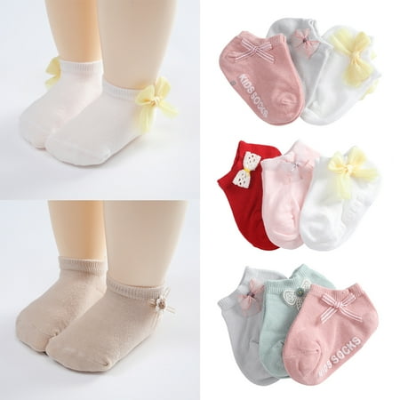 Esho 3 Pairs Baby Girls Cotton Boat Socks Kids Toddler Anti-slip Floor Socks 0-12M 1-5T
Esho 3 Pairs Baby Girls Cotton Boat Socks Kids Toddler Anti-slip Floor Socks 0-12M 1-5T