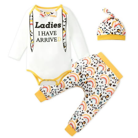 Newborn Baby Girl Clothes Outfit Infant Romper Pants Set with Hat Outfits Baby Clothes for Girl 0-12 Months
Newborn Baby Girl Clothes Outfit Infant Romper Pants Set with Hat Outfits Baby Clothes for Girl 0-12 Months