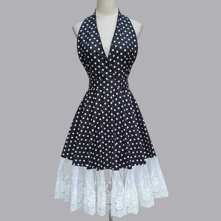 Retro Dress Style Apron Kitchen Cooking Apron Lady Dot Printed Sleeveless Apron Housework Apron
Retro Dress Style Apron Kitchen Cooking Apron Lady Dot Printed Sleeveless Apron Housework Apron