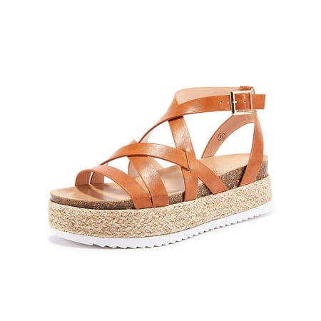 Saodimallsu Women Wedge Espadrilles Platform Cross Strap Ankle Buckle Open Toe Slingback Summer Sandals
Saodimallsu Women Wedge Espadrilles Platform Cross Strap Ankle Buckle Open Toe Slingback Summer Sandals