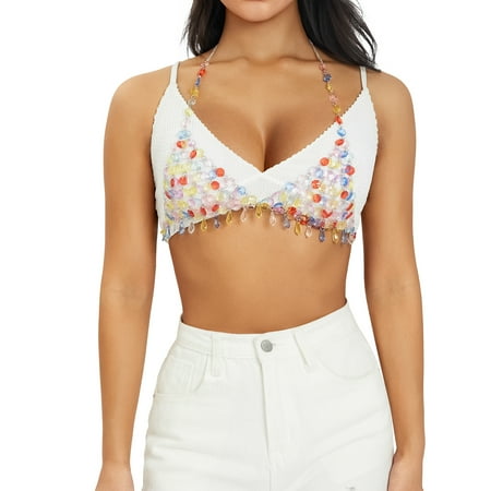 Binpure Women Bikini Chain Colorful Crystal Body Jewelry Underwear Bra for Summer Beach Bar
Binpure Women Bikini Chain Colorful Crystal Body Jewelry Underwear Bra for Summer Beach Bar